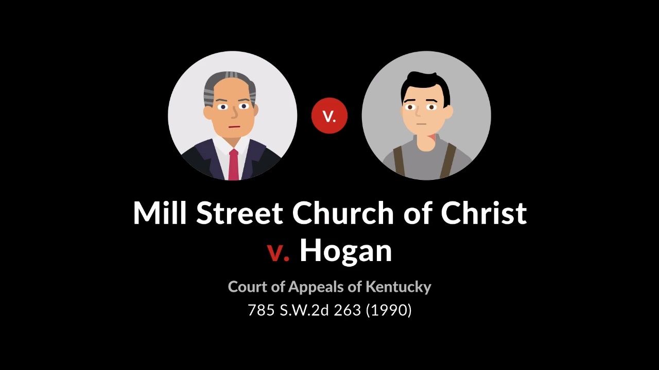 Mill street church of christ v hogan