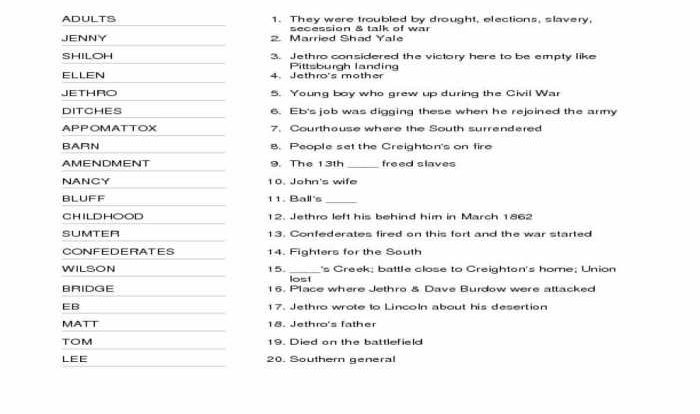 Inferring character traits answer key