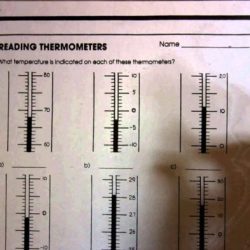 Reading thermometers worksheet answer key