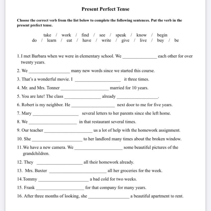 Completar complete the chart with the correct verb forms