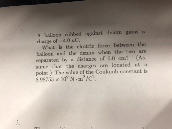 A balloon rubbed against denim gains a charge of