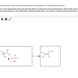 Dehydration pentanol major name compound shown draw below